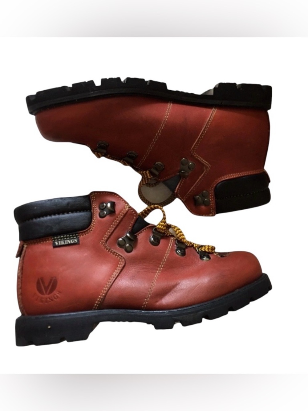 Vintage Vikings Leather Boots. Size 7. Brand New Never worn.